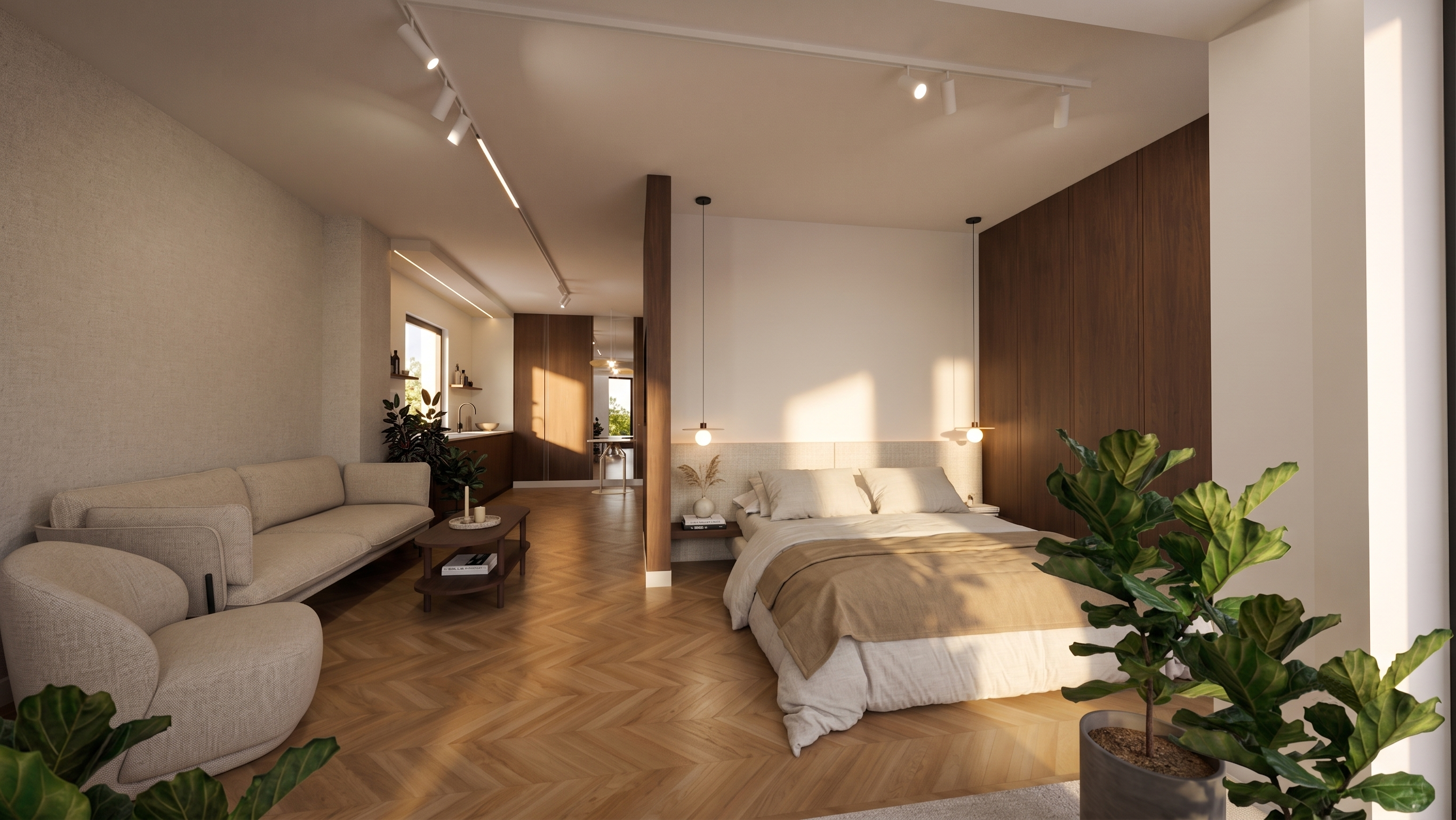 Luksusowy pensjonat górski – sypialnia apartamentu